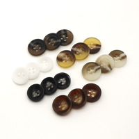 Boutons de chemise en résine 4 trous boutons vêtements costume Cardigan col boutons vêtements vente en gros