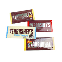 Sachet d'emballage personnalisé imprimé pour mini-barres de chocolat au lait comestibles en plastique de qualité alimentaire, pour lait de soja biologique et bonbons gélifiés