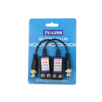 8MP Coaxial UTP Mâle Sexe bnc 75 ohms à 100 ohm Vis interface bnlun HD analogique 1ch balun vidéo passif pour accessoires de vidéosurveillance