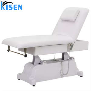 Kisen White Electric Luxury Wide Spa Massage <b>Bed</b> Table Customization Facial Beauty Salon Lash <b>Bed</b> for Salon Beauty - Product Image 2