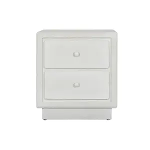 MDF <b>Nightstand</b> 48x36x53cm 10:50 Rough <b>White</b> - Product Image 4