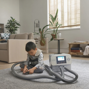 Qijia Pnömatik Yüksek Frekanslı Salınımlı Yelek Tipi Havalandırma Sistemi Öksürük Destekli Balgam Çıkarma Makinesi Rehabilitasyon Ekipmanı - Product Image 1