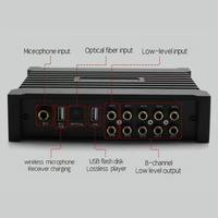 Amplificateur DSP sans fil HiFi pour voiture Égaliseur de qualité audio pour véhicule Amplificateur DSP pour voiture Processeur de signal sonore pour musique numérique