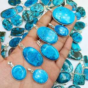 จี้ทำมือประดับพลอยเทอร์ควอยซ์ธรรมชาติ เงินแท้ 925 ชุบทอง ของขวัญเครื่องประดับสำหรับทุกเพศ เหมาะสำหรับวันครบรอบ - Product Image 2