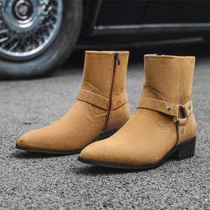 Nouveauté Bottes Chelsea pour homme en cuir véritable de haute qualité, fournies par l'usine, bottes d'automne/hiver, bottines - Product Image 1