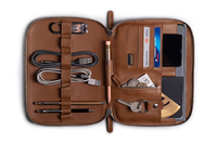 Sac de voyage pour hommes, mallette organiseur de câble de luxe pour la technologie du cuir, porte-monnaie d'affaires, dossier, pour le voyage