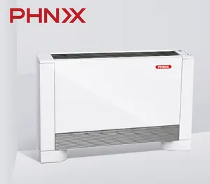 Bobina de ventilador de Control inteligente, montada en la pared, Unidad de bobina de ventilador hidráulico de pie para calefacción y refrigeración