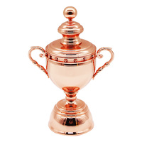 Nouveau design Trophée de football de compétition sportive de haute qualité Logo gravé personnalisé Trophée commémoratif en métal