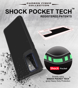 Custodia in fibra di carbonio per <span class=keywords><strong>Samsung</strong></span> Galaxy A72 A52 A52S A53 A22 A32 A51 A71 A50 A70 M21 M31S <span class=keywords><strong>M51</strong></span> M32 custodia posteriore per PC - Product Image 4