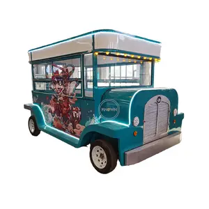 OEM Vintage sıcak köpek Kiosk kamyon mobil açık aperatif otomat Van Fast Food aracı araba