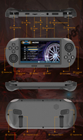 Console de Jeu Portable Muzze-M1 3000mAh avec Écran HD 4,5 Pouces, Console de Jeu Rétro Portable Multifonctionnelle pour Enfants