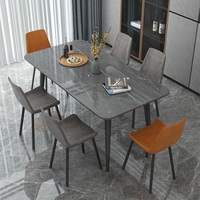 2024 table à manger de cuisine en marbre rectangulaire italienne haut de gamme moderne de haute qualité
