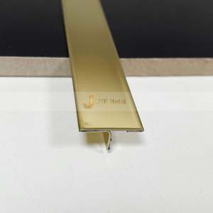 <b>Tile</b> Profile T Shaped Decorative Strip 304/316 Stainless Steel <b>Tile</b> Trim Stainless Steel Skirting for Wall Decoration - Product Image 4