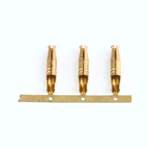 OEM 2.35 Disposable Stamping Terminal Medical Gold Plated Female Crimp Contact Pins Tuber Terminal For Medical Use