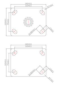 Ruote Girevoli Industriali in Ghisa con Rivestimento in PU da 4,5,6,8 Pollici per Carrelli da Fabbrica, Carrelli da Officina e Carrelli per Carichi Pesanti - Product Image 5