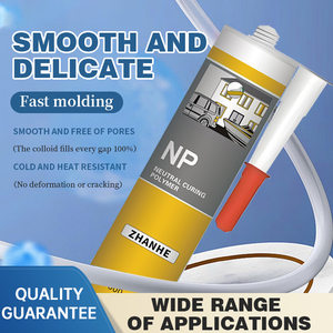 Mastic silicone neutre imperméable et résistant aux intempéries pour verre, aluminium, fenêtres, portes, <span class=keywords><strong>cartouche</strong></span> 300 ml, fabrication OEM - Product Image 1