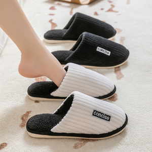 Nuove scarpe da <span class=keywords><strong>donna</strong></span> autunno e inverno popolari per la casa, antiscivolo con suola spessa <span class=keywords><strong>pantofole</strong></span> <span class=keywords><strong>di</strong></span> cotone per interni ed esterni - Product Image 3