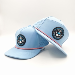 Gorras de Béisbol Deportivas Unisex con Logotipo Bordado de Diseñador Original, Ajustables, de 5 Paneles, con Diseño de Puntos Dobby y Leopardo, Gorras de Golf Personalizadas - Product Image 4