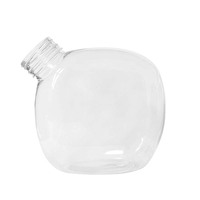 Botol Mini Kotak Baru Kreatif Sekali Pakai PET untuk Minuman Teh Susu 500ml, Teh Susu, Jus, Botol Plastik