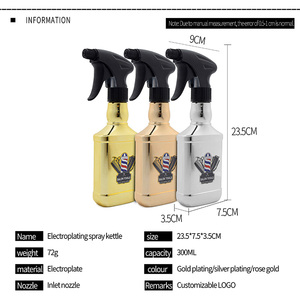 Bouteilles de pulvérisation en plastique vides pour solutions de nettoyage robustes avec flux de pulvérisateur à tête de pompe blanche pour boîte de maquillage bouteille de voyage - Product Image 6