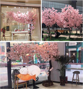 מותאם אישית עיצוב בעבודת יד סקורה מזויפת פרחים דובדבן מלאכותי פריחת עצים פרחים לקישוט חתונה - Product Image 6