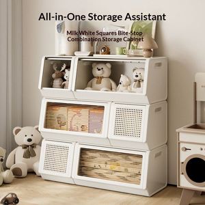 Household Large Capacity Toy <b>Clothes</b> Storage Living Room Oblique Thickened Plastic Storage <b>Box</b> With Lid - Product Image 1