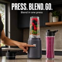 Blender de table avec gobelet de voyage 600 ml, blender personnel pour smoothies et milkshakes, moteur 350 W, broyage de glace, sans BPA, PC, pour la maison et la salle de sport, OEM