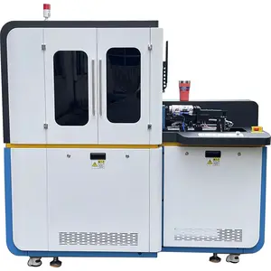 Double-station manipulator tumbler 360 cylindrical kind shapes personalized high-speed UV cylinder bottle printer
