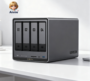 NASync DXP4800, Almacenamiento de 4 Bahías, Multitarea Fluida, RAM DDR5 de 8GB Superrápida, Expandible hasta 16GB, Interfaz USB, en Stock - Product Image 1