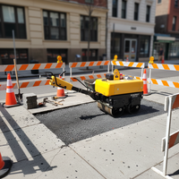 Rouleau compresseur vibratoire à double tambour de 1 tonne, petit compacteur routier, équipement de compactage de chaussée en asphalte à double tambour