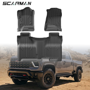 Bền dễ dàng để làm sạch TPE thảm sàn xe cho 2012-2023 GMC Sierra, Chevrolet <span class=keywords><strong>Silverado</strong></span>, nội thất phụ kiện ô tô - Product Image 1