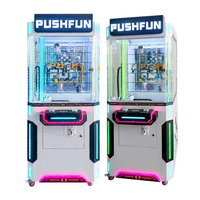 Machine à prix futuriste à monnayeur Source Coin Operated Push Fun en métal avec support en anglais pour centre de divertissement familial et centre commercial