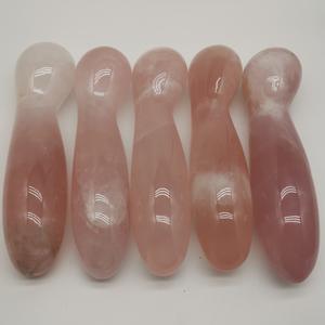 Varinha de Cristal de Quartzo Rosa Natural, Massageador de Ovo Yoni Artesanal para Cura Reiki, Bem-Estar Feminino, Presentes Espirituais - Product Image 2