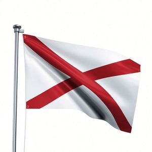 Drapeau personnalisé de l'Alabama 3x5 pieds, 100% polyester, imprimé, avec œillets en laiton pour décoration extérieure - Product Image 3