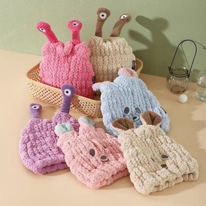 Serviette absorbante pour cheveux de bébé garçon/fille, séchage rapide, super absorbante, bonnet de douche, sac de lavage des cheveux pour enfants Zenidoo Coral - Product Image 4