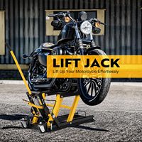 Cric hydraulique pour moto de 1500 lb, table élévatrice pour moto et VTT