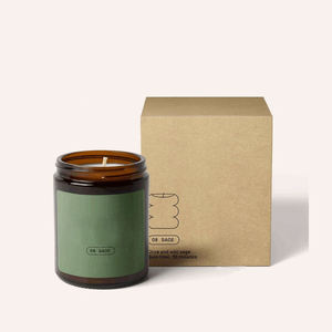 Hot Sale Recycled Kraft Paper Packaging <b>Box</b> High Quality Paper Gift Candle Packaging <b>Box</b> with logo for Business - Product Image 1