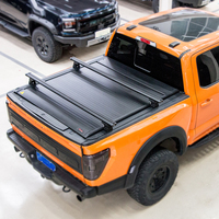 Accesorios 4x4 todoterreno, persiana enrollable de aluminio duro, cubierta de cama de camión para Toyota Hilux Ram GMC Ford Nissan, barra transversal de cama