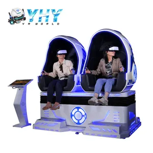 Vr Motion YHY Egg Cinema Equipment Simulator Roller Coaster 2 Seats Real Virtual Reality 9d Vr Game Machine