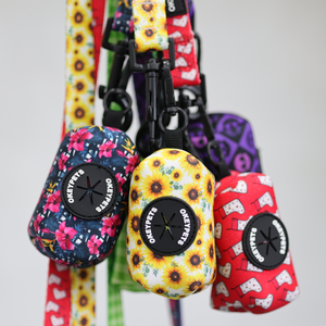 Néoprène imprimé sans traction violet gilet pour animaux de compagnie collier laisse doux rembourré chat chien laisse laisse étape dans la serrure harnais de chien réglable - Product Image 3