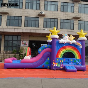 Combo Inflable Comercial con Temática de Unicornio para Interiores y Exteriores, <span class=keywords><strong>Casa</strong></span> de Brinco para Niños, <span class=keywords><strong>Alquiler</strong></span> de Moonwalks, Toboganes de Agua y <span class=keywords><strong>Piscina</strong></span> - Product Image 4