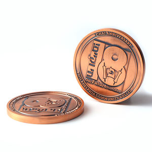 Marqueur de balle de <span class=keywords><strong>golf</strong></span> personnalisé moulé sous pression en laiton cuivré avec bord martelé fabricant - Product Image 6