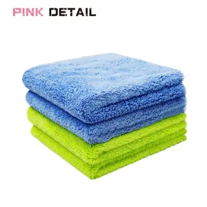 PINKDETAIL Edgeless Plush Microfiber Towels Car Detailing Drying Towels Microfiber Car Wash Towel Cleaning Cloth