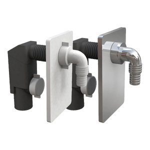 PIEZAS DE ELECTRODOMÉSTICOS DE LAVANDERÍA INTEGRADAS, Sifón Cromado 40 para Lavadora - Product Image 1