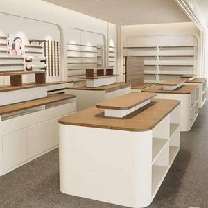 Exhibidor de Gafas de Madera Personalizado |   Estante para Cajones Lacado |   Vitrina de Exhibición Glass Island para Centros Comerciales y Mostradores de Marca - Product Image 5