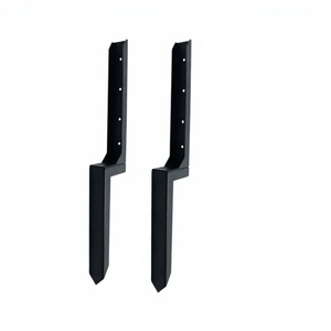 Kit <span class=keywords><strong>de</strong></span> Reparación <span class=keywords><strong>de</strong></span> Postes <span class=keywords><strong>de</strong></span> Cercas - Solución Rápida para Postes <span class=keywords><strong>de</strong></span> <span class=keywords><strong>Madera</strong></span> 4x4/6x6 Rotos/Inclinados con Anclaje <span class=keywords><strong>de</strong></span> Acero <span class=keywords><strong>de</strong></span> una Pieza y <span class=keywords><strong>Estacas</strong></span> - Product Image 3