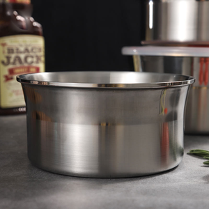 Lưu trữ nhà bếp thép không gỉ chống rò rỉ hình tròn tươi hộp Set cho tủ lạnh hộp đựng thức ăn - Product Image 4