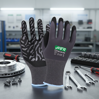 Gants de sécurité certifiés EN388, en mousse HTR, lisses, résistants à l'huile, respirants, antidérapants, durables, avec manchette tricotée de 230 mm