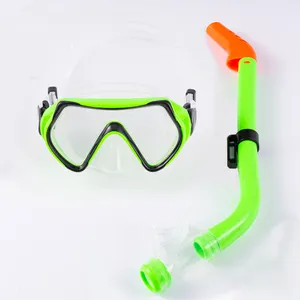 Multi-color silicone máscara de mergulho e snorkel conjunto livre mergulho profundo adequado para crianças que nadam Equipamento de Mergulho