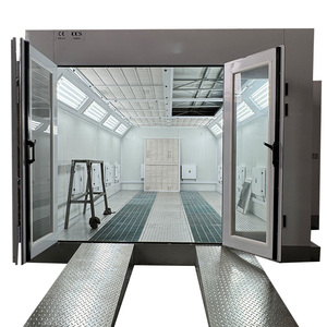 Directo de fábrica, la mejor venta, cabina de pulverización de calefacción eléctrica totalmente Drwon, cabina de pintura de reparación de automóviles para muebles de automóviles y camiones - Product Image 2